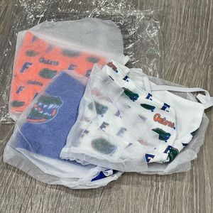 New Set of 3 Florida Gators face masks J27